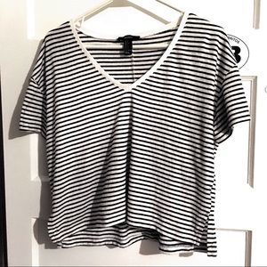Forever 21 cropped striped top